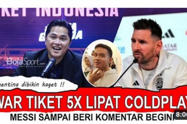 CEK FAKTA: Tiket Nonton FIFA Matchday Lebih Mahal 5 Kali Lipat dari Konser Coldplay Sampai Messi Urun Rembuk, Ah Masa Sih?