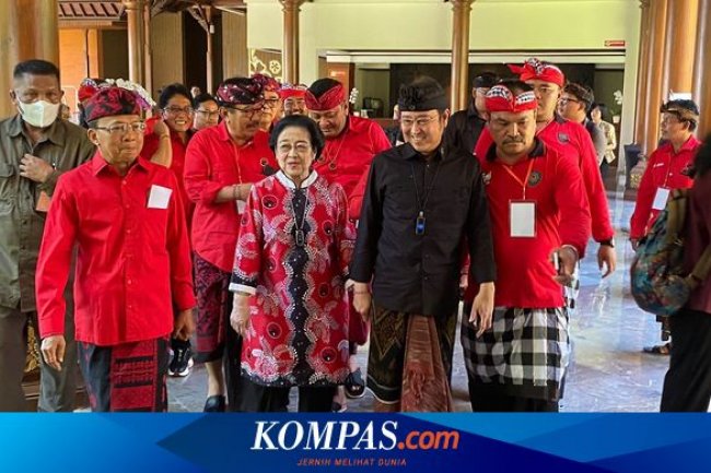 Megawati Hadiri Konsolidasi PDI-P di Bali, Didampingi Prananda Prabowo, Wayan Koster, dan Ganjar