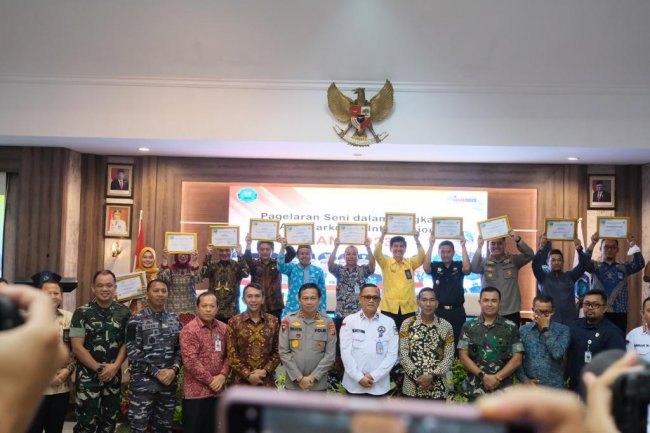 Kakanwil Kemenkumham Babel Hadiri Pagelaran Seni Hari Anti Narkotika Internasional