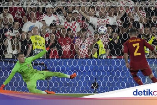 Dingin! Panenka Carvajal Pastikan Spanyol Juara UEFA Nations League