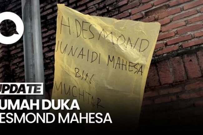 Suasana Rumah Duka Politikus Gerindra Desmond J Mahesa