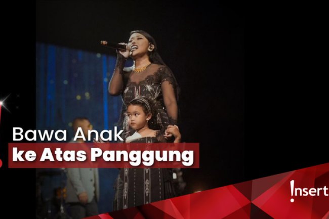 Mutia Ayu Perdana Pamer Wajah Anak di Konser untuk Glenn Fredly
