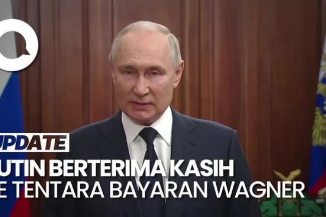 Momen Putin Ucapkan Terima Kasih ke Wagner yang Batal Berontak