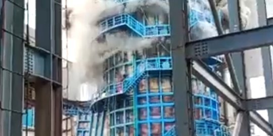 Diduga Terkena Percikan Api Las, PLTU Khusus Industri di Morowali Terbakar