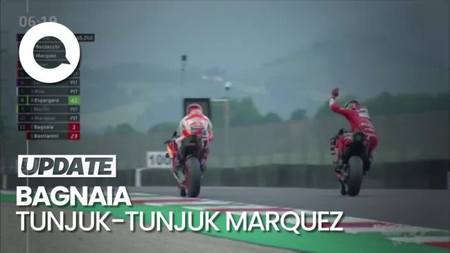 Saat Bagnaia Mencak-mencak ke Marquez