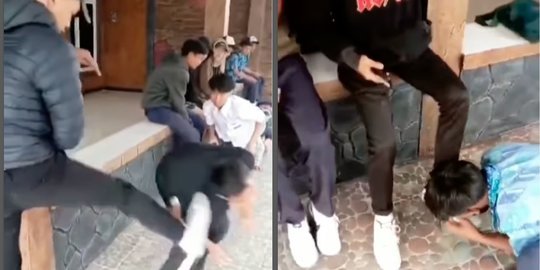 Viral Video Bullying Lima Pelajar Disuruh Cium Kaki dan Kepala Ditendang
