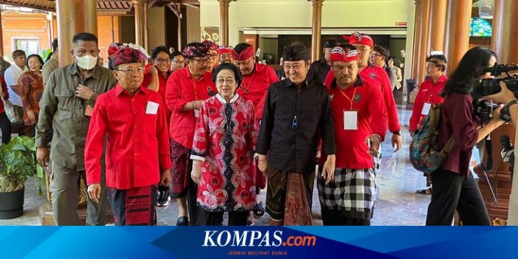 Megawati Hadiri Konsolidasi PDI-P di Bali, Didampingi Prananda Prabowo, Wayan Koster, dan Ganjar