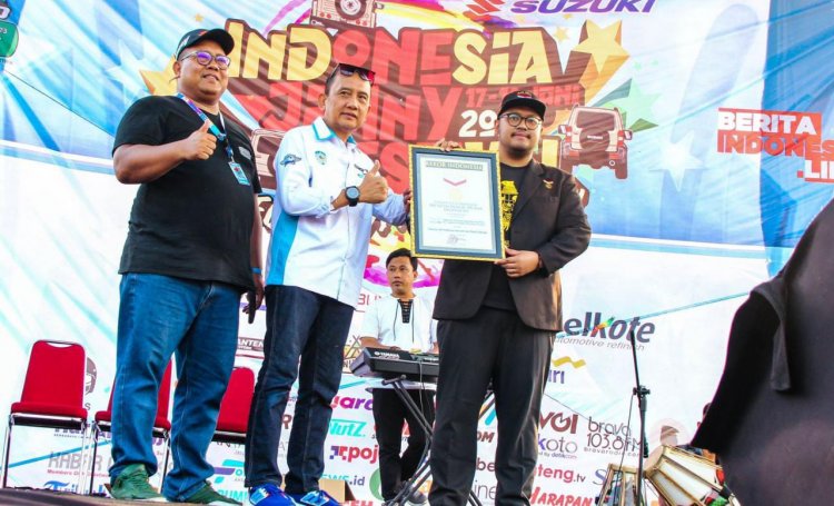 INDONESIA JIMNY FESTIVAL 2023 berhasil menciptakan Rekor MURI di Sirkuit Internasional Sentul