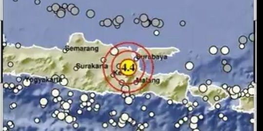 Gempa Darat Magnitudo 4,4 Guncang Mojokerto Jatim