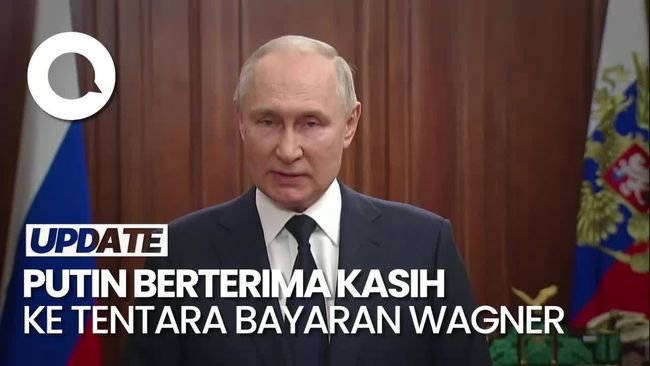 Momen Putin Ucapkan Terima Kasih ke Wagner yang Batal Berontak