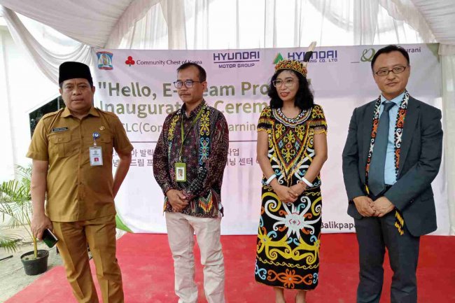 Disdikbud Balikpapan Terima Bantuan, Dari Good Neighbors  Internasional Bersama Hyundai Engginering
