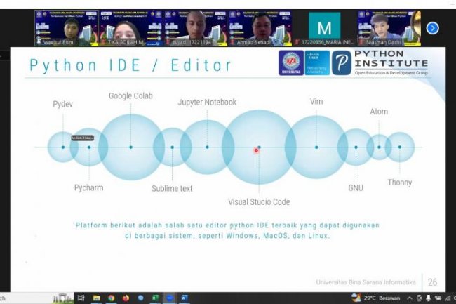 Mahasiswa Prodi Teknologi Informasi Universitas BSI Disiapkan Kompeten Kuasai Python