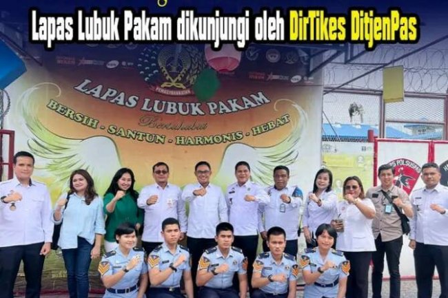 Pelihara Teknologi Informasi, Lapas Kelas IIB Lubuk Pakam Kanwil Kemenkumham Sumut Dikunjungi Oleh DirTikes DitjenPas
