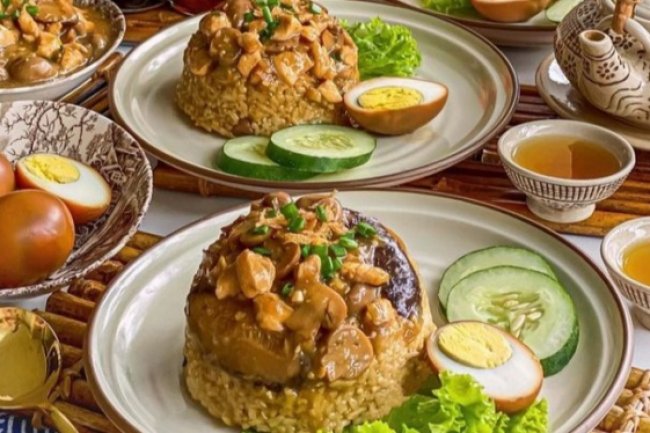 RESEP: Nasi Tim Ayam Jamur, Hidangan Sederhana yang Menggugah Selera untuk yang Sedang Sakit Flu