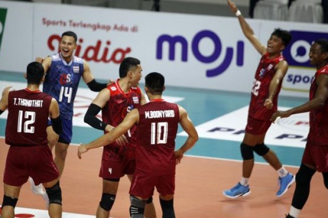 Pelatih Thailand Marah-marah Usai Kalah di FIVB Challenger Cup