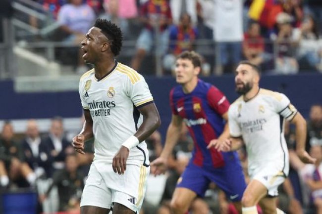 Vinicius Junior Apes Banget di Barcelona vs Real Madrid