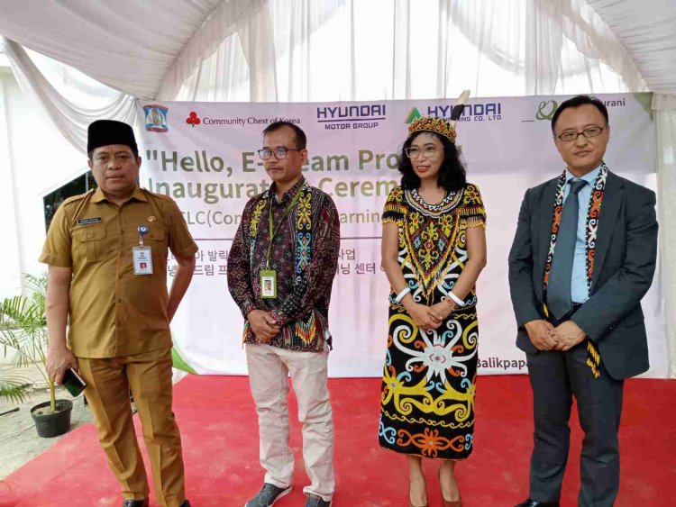 Disdikbud Balikpapan Terima Bantuan, Dari Good Neighbors  Internasional Bersama Hyundai Engginering