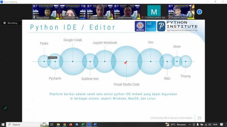 Mahasiswa Prodi Teknologi Informasi Universitas BSI Disiapkan Kompeten Kuasai Python