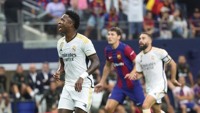 Vinicius Junior Apes Banget di Barcelona vs Real Madrid