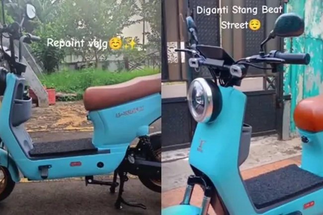 Curhatan Istri Punya Suami Hobi Modifikasi, Motor Listrik Jadi Korbannya