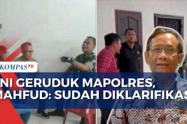 Soal Oknum TNI AD Geruduk Mapolres Medan, Mahfud MD: Kronologi Peristiwa Saya Sudah Dapat