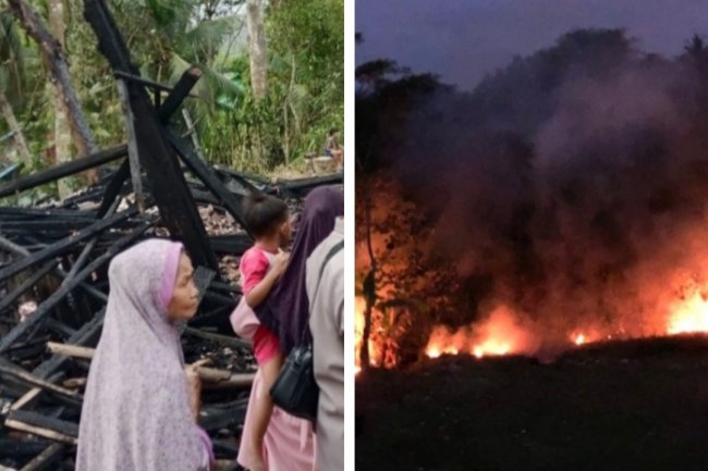 Dua Peristiwa Kebakaran Terjadi Jumat Kemarin, Rumah Panggung di Mekarmukti dan Kebun Bambu di Limbangan » Gosip Garut