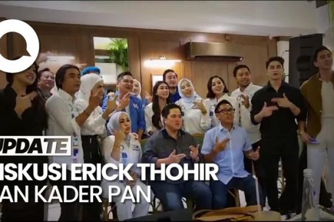 Erick Thohir Temui Sejumlah Kader PAN, Apa yang Dibahas?