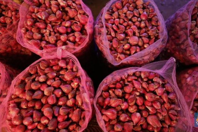 Harga Beras 'Terbang', Bawang Merah Malah 'Nyungsep'