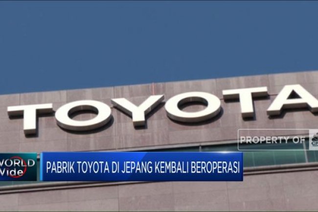 Sempat Disetop, Pabrik Toyota Di Jepang Kembali Beroperasi