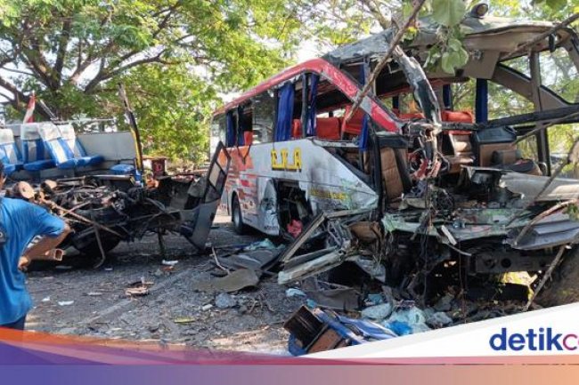 Bus Sugeng Rahayu dan Bus Eka Tabrakan di Ngawi, 3 Orang Tewas
