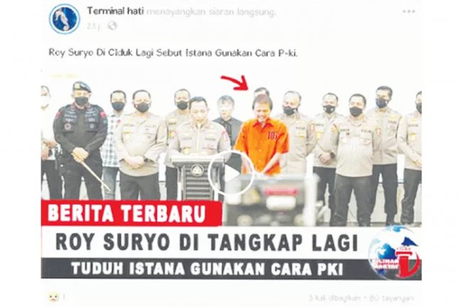 Beredar Video Roy Suryo Ditangkap Usai Kritik Perayaan HUT Ke-78 RI Mirip Cara PKI, Ini Faktanya