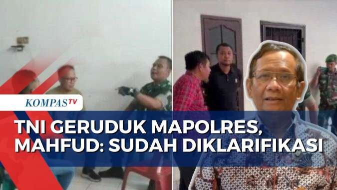 Soal Oknum TNI AD Geruduk Mapolres Medan, Mahfud MD: Kronologi Peristiwa Saya Sudah Dapat