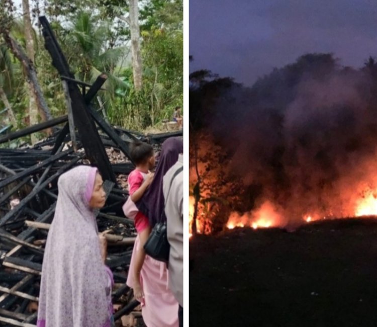 Dua Peristiwa Kebakaran Terjadi Jumat Kemarin, Rumah Panggung di Mekarmukti dan Kebun Bambu di Limbangan » Gosip Garut