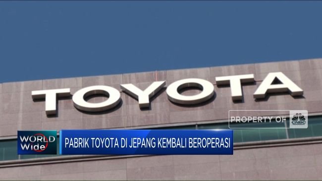 Sempat Disetop, Pabrik Toyota Di Jepang Kembali Beroperasi