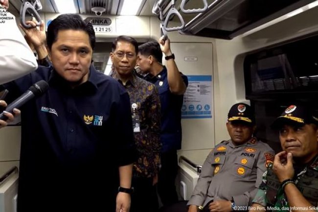 Erick Thohir Minta LRT Jabodebek Bisa Berkelas Internasional