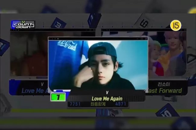 'Love Me Again' V BTS Berhasil Kalahkan 'Fast Forward' Jeon Somi di M Countdown, Netizen: Dia Berhak...