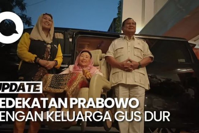 Gaya Prabowo Dekati Keluarga Gus Dur: Dari Berlutut sampai Gelar Pertemuan