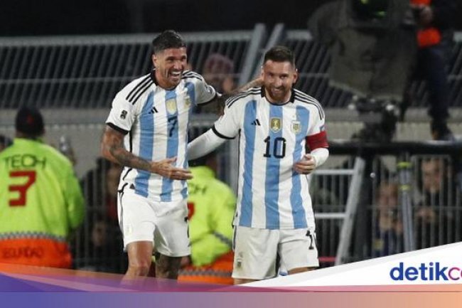 Argentina Vs Ekuador: Tendangan Bebas Messi Menangkan Albiceleste