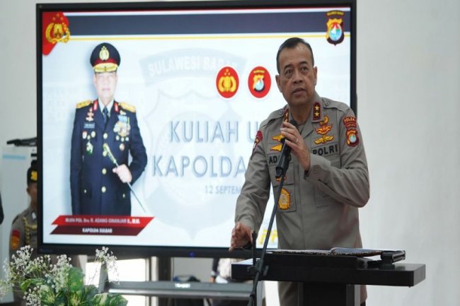 Kapolda Sulbar mengajak mahasiswa gunakan teknologi informasi secara bijak