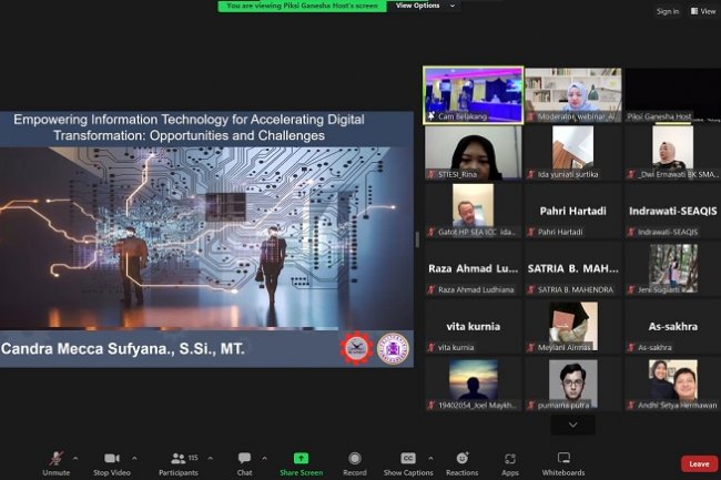 Webinar Nasional Politeknik Piksi Ganesha “Peluang dan Tantangan Teknologi Informasi & Bisnis Digital di Era Global”