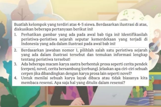 Peristiwa Sejarah Kemerdekaan Indonesia Berdasarkan Gambar, Kunci Jawaban Bahasa Indonesia Kelas 11 Halaman 55
