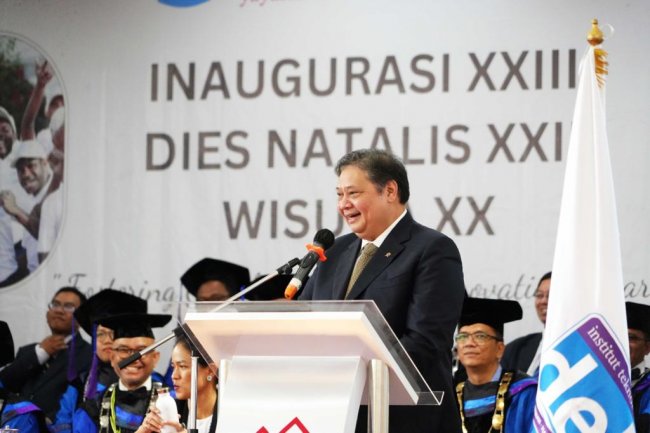 Pesan Menko Airlangga: Institut Teknologi Del Sumut Bisa Diwujudkan di Daerah untuk Tingkatkan SDM