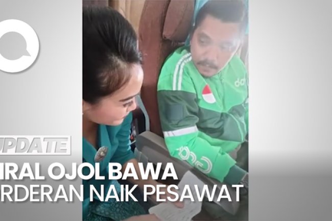 Viral Ojol Naik Pesawat Bawa Orderan Bakpia, Ternyata Anggota DPRD