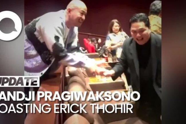 Respons Erick Thohir Setelah Diroasting Pandji Pragiwaksono
