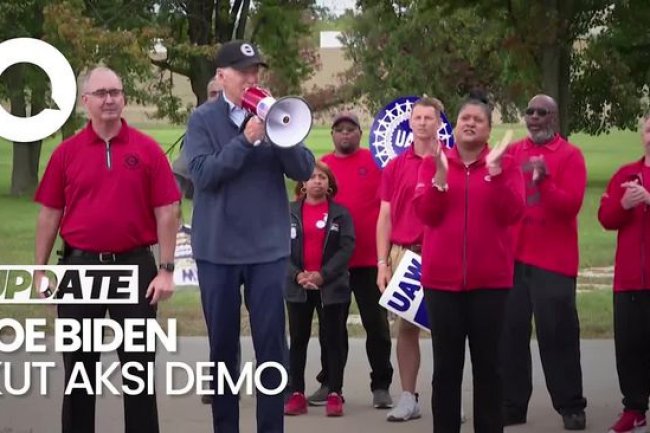 Biden Jadi Presiden AS Pertama yang Ikut Demonstrasi