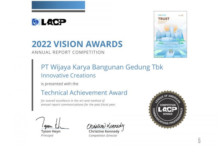 WEGE Raih Lima Penghargaan Internasional LACP Vision Awards 2022