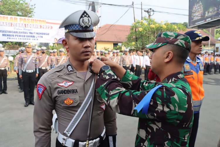 Tingkatkan Disiplin Berlalulintas, Polres Sukabumi Kota Gelar Ops Zebra
