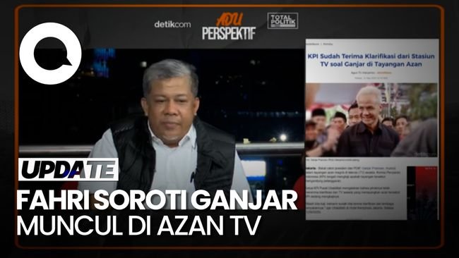 Ganjar Muncul di Azan TV, Fahri Hamzah: Masa KPI Nggak Paham?