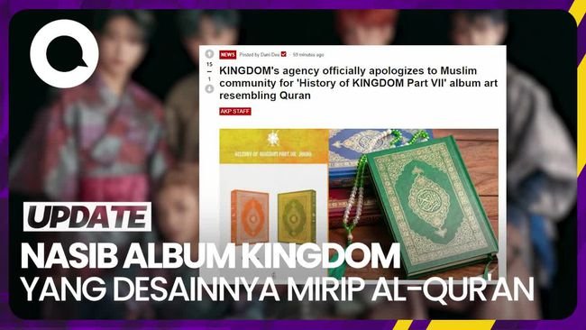 Album Kingdom Mirip Al-Qur'an, Agensi Minta Maaf