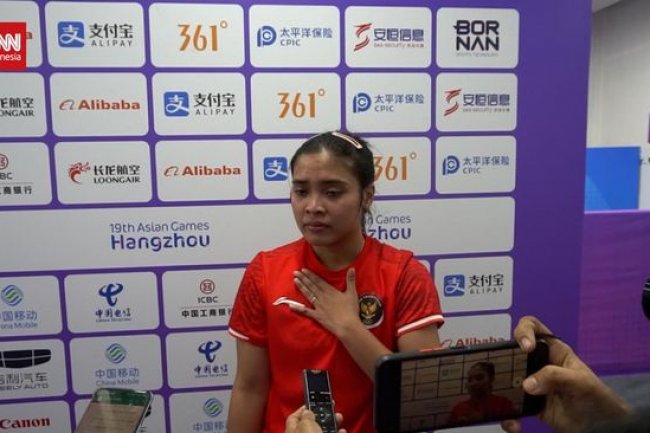 VIDEO: Tangis Gregoria di Balik Kegagalan Raih Medali Asian Games